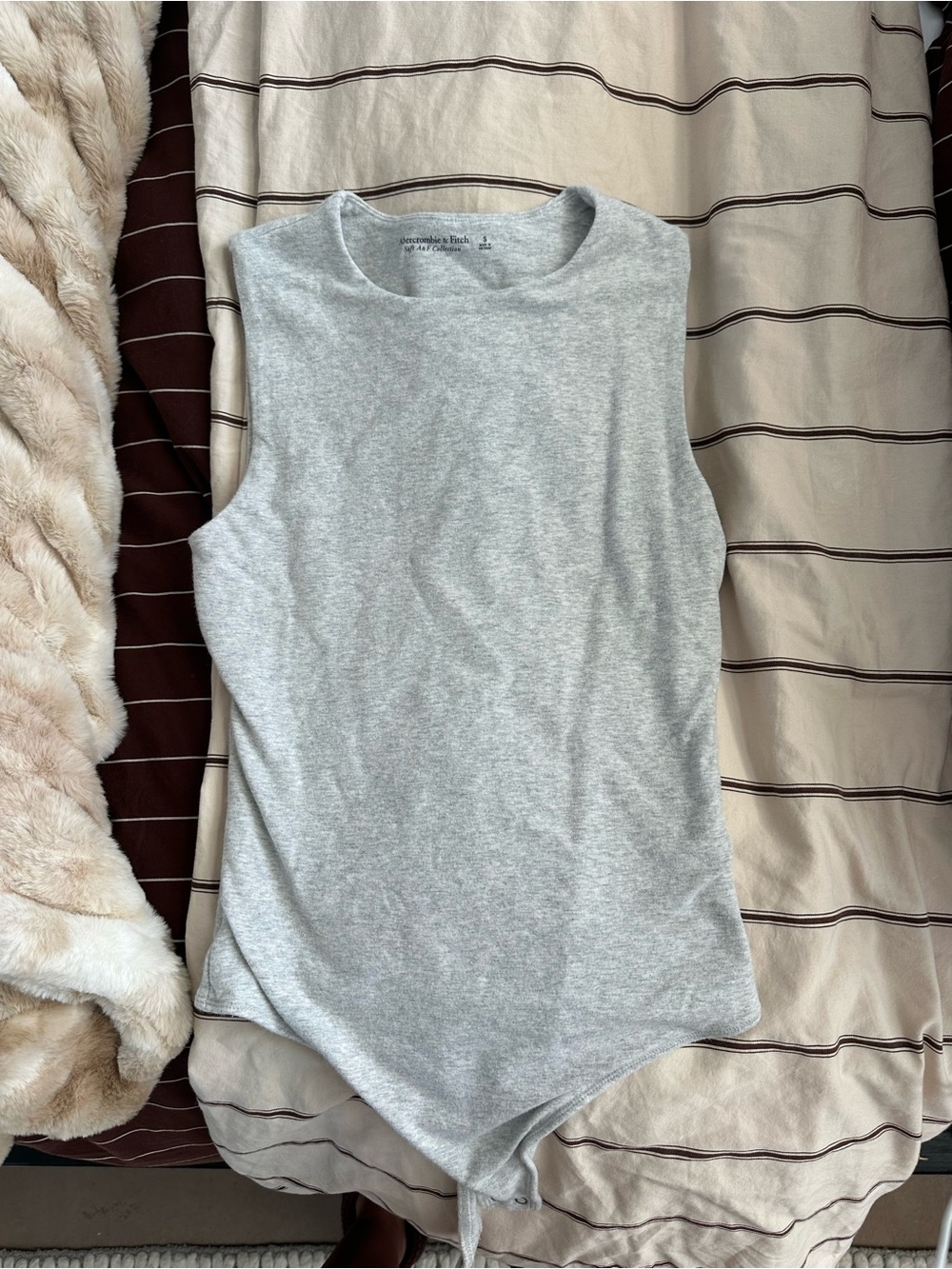 Abercrombie Gray Tank Bodysuit